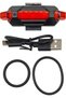 USB Rechargeable Bicycle LED Safety Light, 15 Lumens Bike Tail & Warning Light with 4 Lighting Modes, Waterproof, Quick Mount Rubber Strap for Night Cycling, Road & Mountain Bikes – Red/White - 2