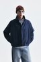 High Collar Hidden Button Coat