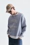 Contrast Collar Oversize Sweatshirt - 3