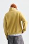 Zippered High Collar Boxy Fit Sweatshirt - 6
