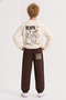 Boy's Lion Pants 8-14 Years Brown - 2