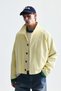 High Collar Hidden Button Coat - 3