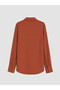 Peak New Season Brown Satin Women's Shirt - 7