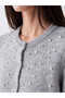 Esvab • Modern & Distinctive Zero Roba Collar Pearl Embroidered Women's Knitwear Cardigan - 4
