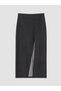 Alita City Lcw Vision Navy Blue Plain Midi Women's Skirt with a Difference - 6