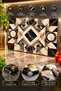 Glass Cutting Board Premium Geometric Mosaic Themed - Glass Cutting Board |   20cm X 30cm - 3