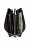 Genuine Leather Multi-Compartment Zippered Unisex Wallet with Wrist Strap Black - 4