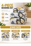 Bedsheet Set, Abstract Leaf Pattern, 100% Cotton, 125 GSM - 2