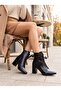 Pres 1037 Black Krşk Patent Leather Heeled Women's Boots - 4