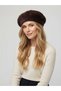 Soft Textured French Beret Winter Beret Women's Plush Painter Trend Style Hat - 2