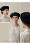 Soft Textured French Beret Winter Beret Women's Plush Painter Trend Style Hat - 3
