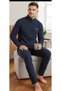 100% Cotton Thessaloniki Knitted Long Sleeve Coat Tracksuit-Pajama Set Winter - 3