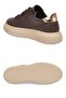 Brown Lace-Up Thick Comfortable Sole Women's Casual Walking Shoes Sneaker 261261 - 5