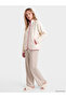 Uzg Store's Women's Plush Pajama Top with Embroidered High Collar for Style Enthusiasts - 3