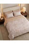 Beige 4 Piece Floral Printed Comforter Set (King Size) - 3