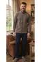 100% Cotton Thessaloniki Knitted Long Sleeve Coat Tracksuit-Pajama Set Winter - 2