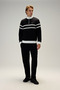 Half Zipper Men's Sweatshirt 5Wm1619-Bk - 4