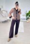 Sequined Mesh Cardigan 3-Piece Modal Set 7K068 - 2