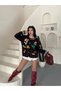 Viral Floral Embroidered Fleece Jacket - 6
