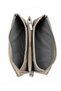 Genuine Leather Multi-Compartment Zippered Unisex Wallet with Wrist Strap Gray - 6