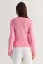 Women's Pink Lace Detailed V-Neck Bodycon Knitwear Cardigan Th261013 60286608 - 8