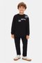 Boy's Patterned Badi 4-8 Years Old Black