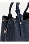 Esvab • Modern & Distinctive Leather-Look Women's Shoulder Bag with Scarf Detail - 4