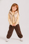 Baby Girl Daisy Vest 1-4 Years Camel - 2