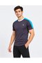 Contrast Shoulder Panel Athletic T-Shirt - 2