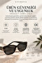 Suveybe Unisex Damla Ultra Light Brown Sunglasses with Uv400 Filter - 4