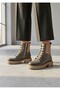 101055 Genuine Leather Thick Sole Boots with Rubber Details for Women - 5