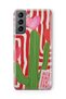 Samsung Galaxy S21 Compatible Cactus Patterned Transparent Phone Case