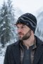 Men's Patterned Winter Beanie Striped Geometric Model Daily Snow Beanie
