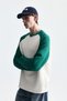 Color Blocked Textured Sweatshirt - 3