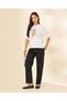 Women White Printed Interlock T-Shirt - 5