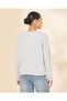 Women Blue Round Neck Sweatshirt - 3