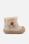 Flower Detailed Orthopedic Fur Warm Lining First Step Baby Boots - 2