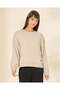 Women Beige Relaxed Fit Sweatshirt