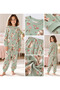 Girl's 100% Cotton Diamond Kids Cute Rabbit Pattern Long-Sleeved Pajama Set - 3