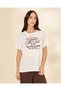 Women Cream Vintage Graphic T-Shirt