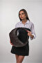 Women's Shoulder Bag Knitted Patterned Knot Handle Stylish Daily Hobo Bag Brown 18315 - 3