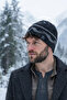Men's Patterned Winter Beanie Striped Geometric Model Daily Snow Beanie - 6
