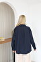 Women's Chinese Buttoned Trendy Basic Stylish Casual Shirt Suitable for Hijab - 7