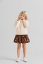 Girl's Polka Dot Skirt 4-8 Years Old Brown - 2