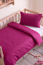 Mürdüm Pois Rosa 100% Cotton Baby Duvet Cover Set