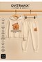 Capybara Printed Hooded Children's Tracksuit Set – Ages 3-12