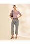 Women Pink Printed Ribbed T-Shirt - 5