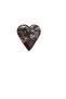 Painted heart brooch - 3