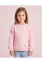 Girls Pink Frilled Sweatshirt