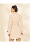 Women Beige Double Breasted Jacket - 3